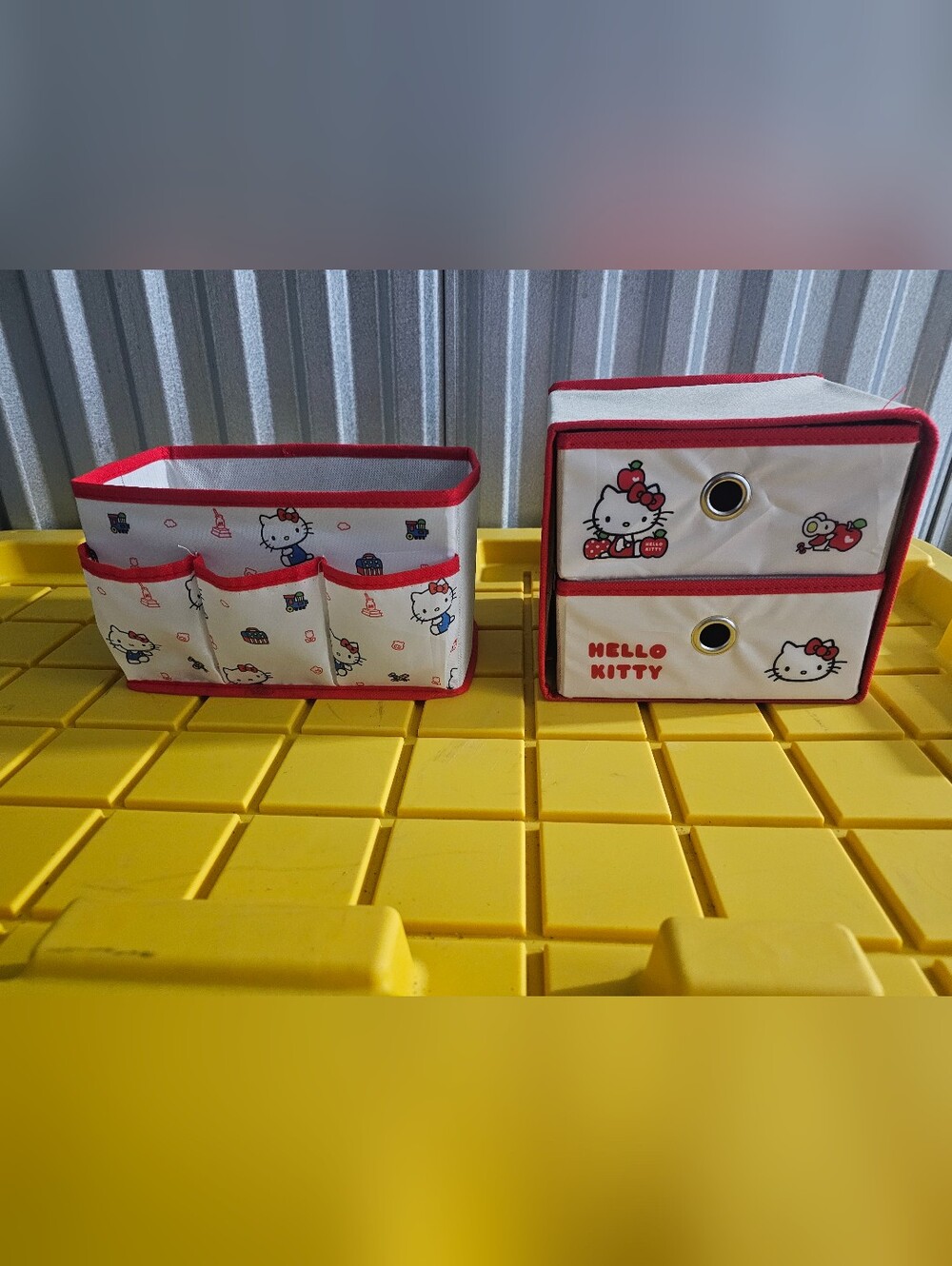 Hello Kitty Red and White Organizers